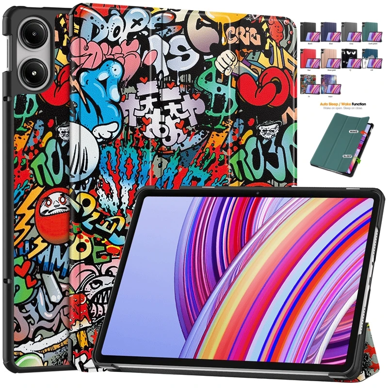 Case For Xiaomi Pad 6 5 Pro Redmi SE 11 inch Tablet Wake Smart Leather Flip Shell Cover For Xiaomi MI Pad 5 6S Pro 12.4 12.1