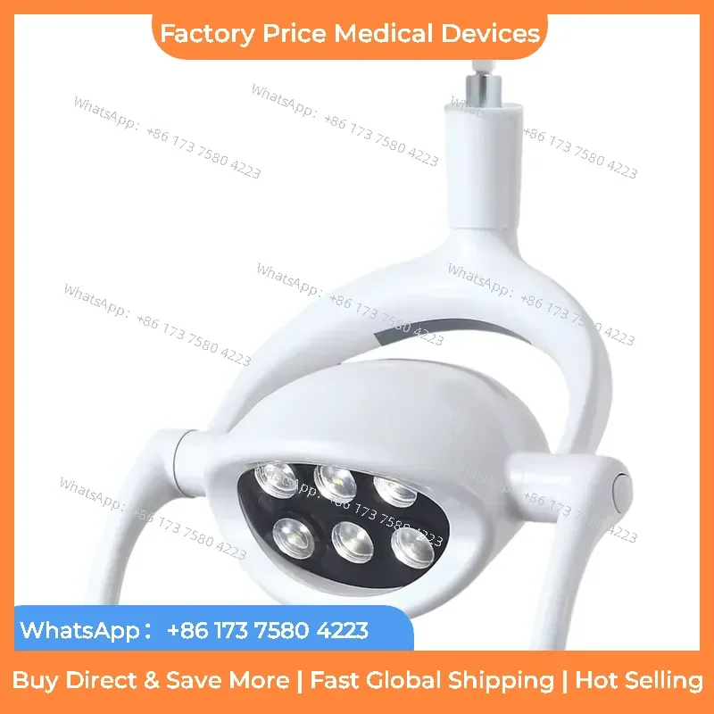 2026 12V Electric Surgery Assembly Integrated Lighting Chair Lamp 6*2PCS LED 8000-20000lx 4500K/3000K fastshipping