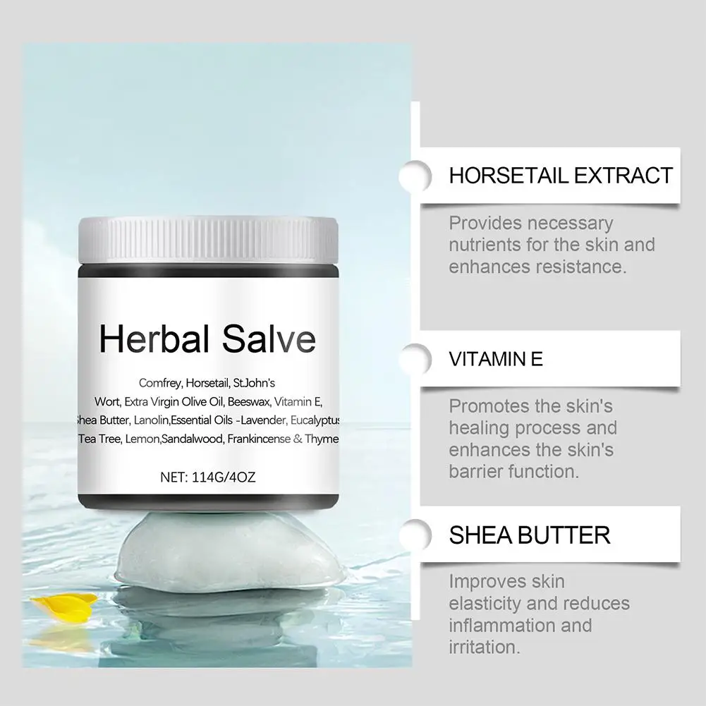 114g Herbal Salve Organic Herbal Ointment Relieve Joint, Knee, Wrist Muscle Pain, Care Massage Cream Skin Health Care