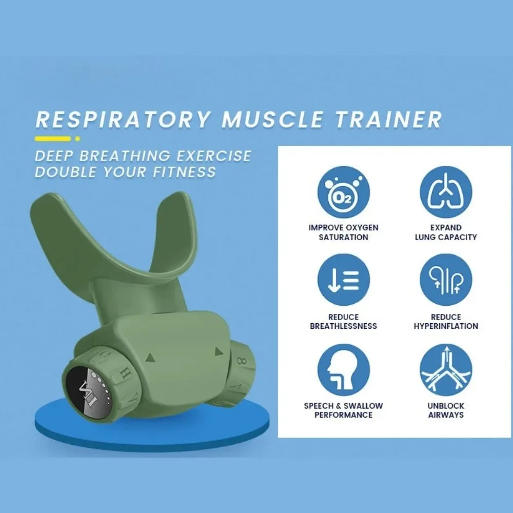 Silicone Respiratory Trainer Lung Ventilator Fitness Equipment High-altitude Respiratory Training Tools for Exercise view 6