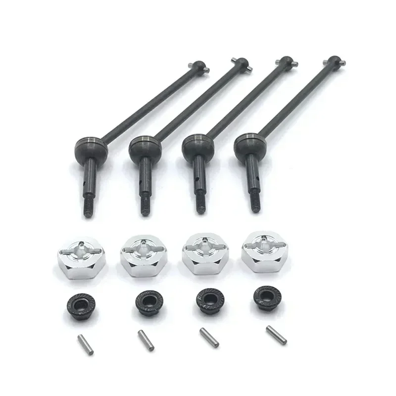 WLtoys 144001 144002 124016 124017 124018 124019 piezas de mejora de Metal de coche RC antes y después del acoplamiento Hexadecimal CVD