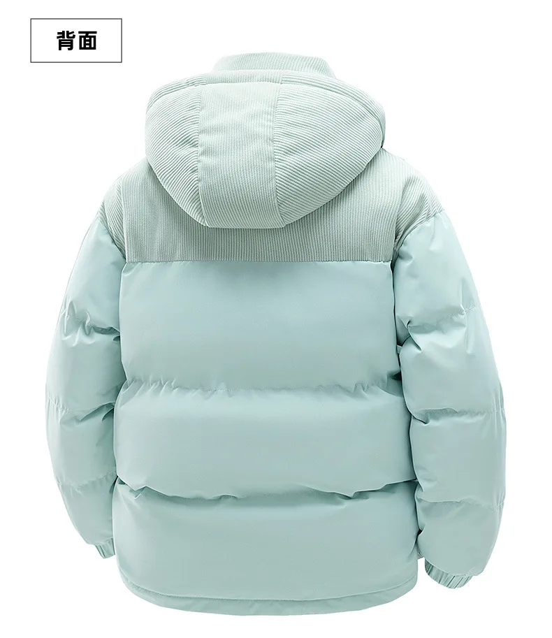 Men's Winter Thickened Cotton-Padded Jacket with Fleece Warm Cold-Proof 2025 Trendy Cotton-Padded Coat for Men