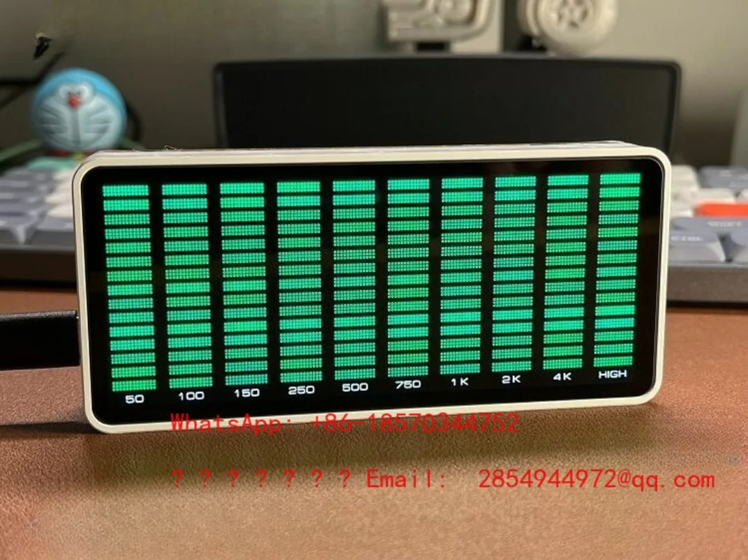 2026     AK1016 Music Spectrum   LED Audio Spectrum Analyzer, 10-Band Music Visualizer for PC Desk Setup