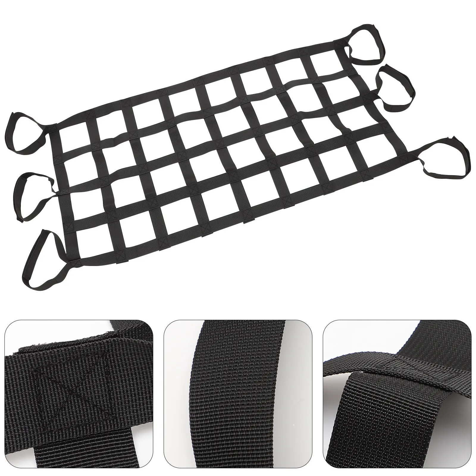 

1Pcs Car Roof Net Heavy Duty Waterproof Storage Net for Car Truck Boat Camping Suv Utv Roof Rack Cargo Luggage Organizer