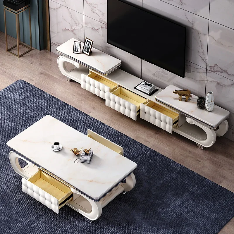 Modern Legs Tv Stand Adjustable White Wood Floor Minimalistic Tv Cabinet Multifunctional Display Armario Tv Home Furniture