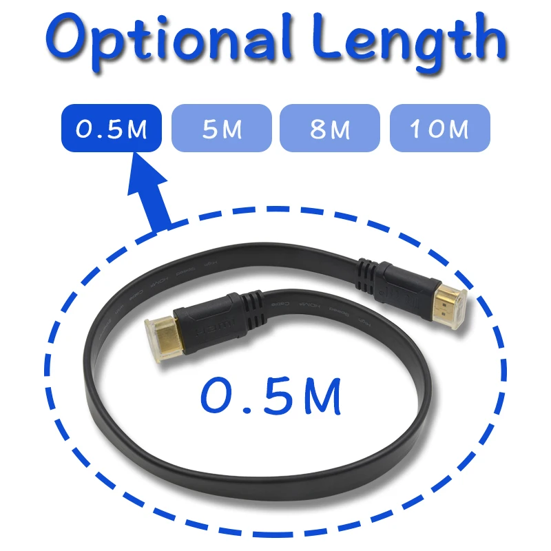 

LINK-MI 1080P High Speed Ethernet HDMI Cable 0.5M/5M/8M/10M with 3D Audio ARC HDMI Cable stable long distance Ethernet Cable