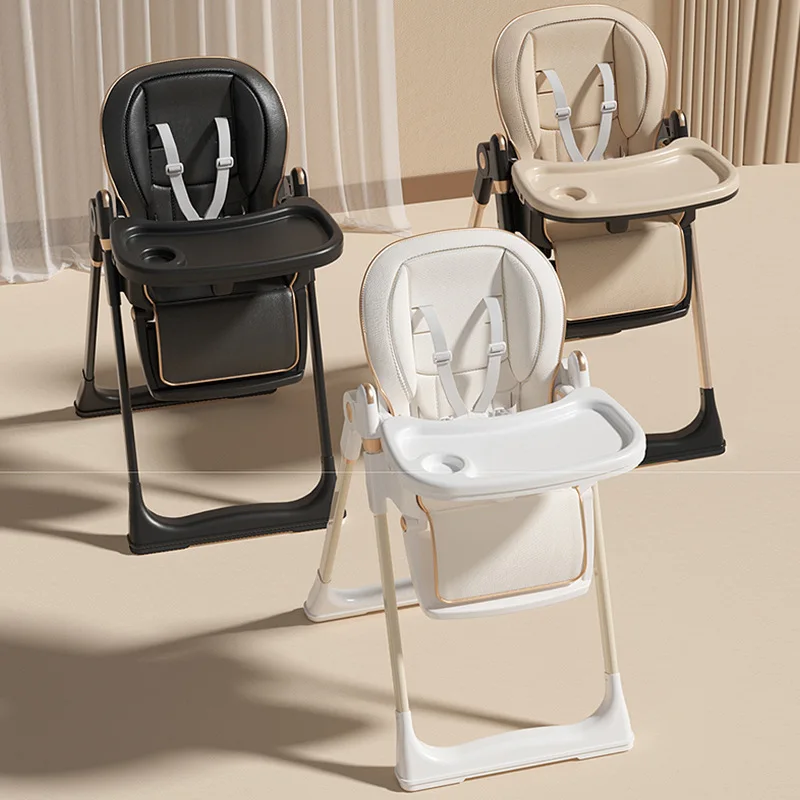 Baby Dining Chair Adjustable Height Children's Chair Foldable Suitable Home Dining Sitting or Lying Down Children's Dining Chair