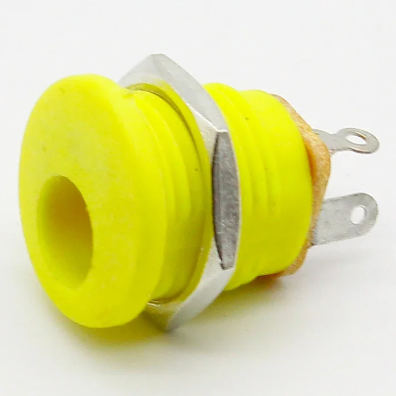 8pcs Red Yellow Black White DC Jack socket 5.5*2.1mm DC power jack DC power outlet dc socket panel