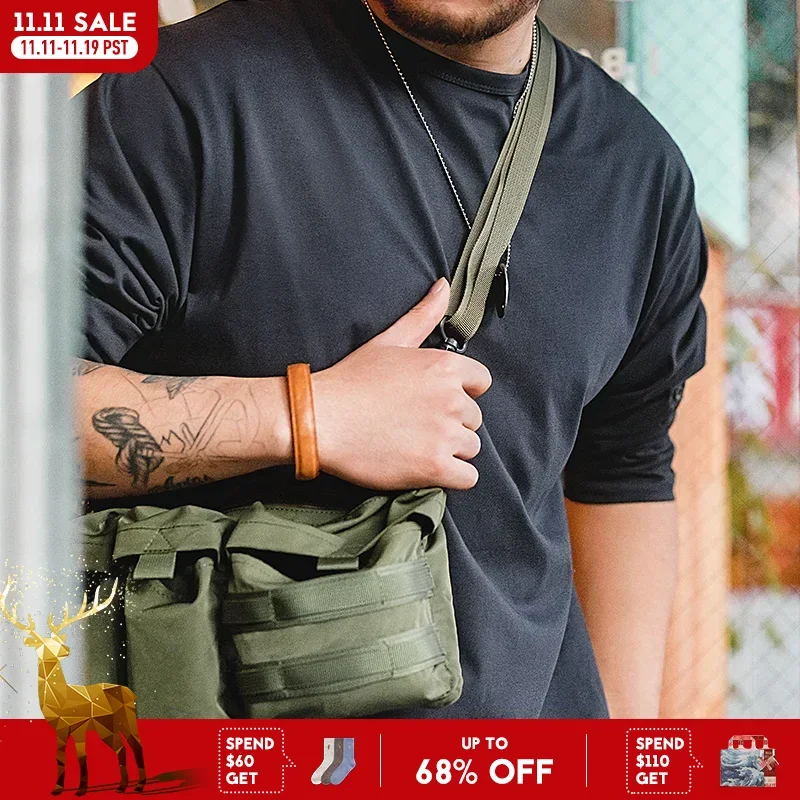 

Maden 2023 New Japan Multi-Pocket Function Crossbody Bag Crossbody Outdoor Mountain Style Waist Bag Side Shoulder Men's Small