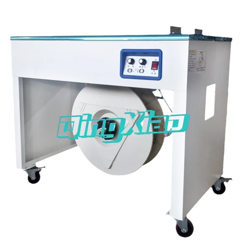 

Низкошумная полуавтоматическая настольная электрическая обвязочная машина для упаковки коробок, книг и мелких предметов, многофункциональная, высокоэффективная