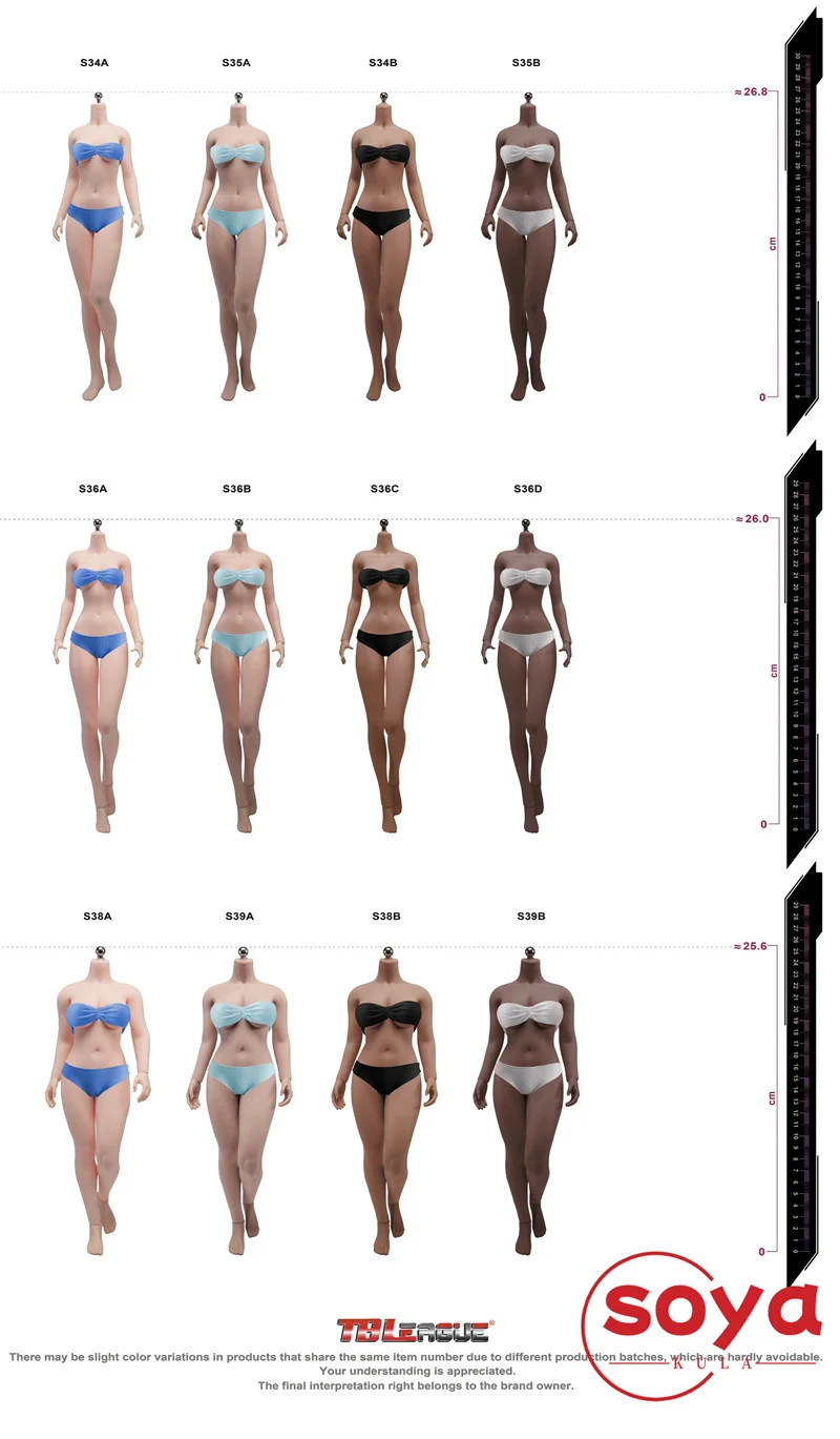 Tbleague 1/6 escala feminina pele escura super flexível corpo sem costura 12 ''soldado figura de ação corpo bonecas