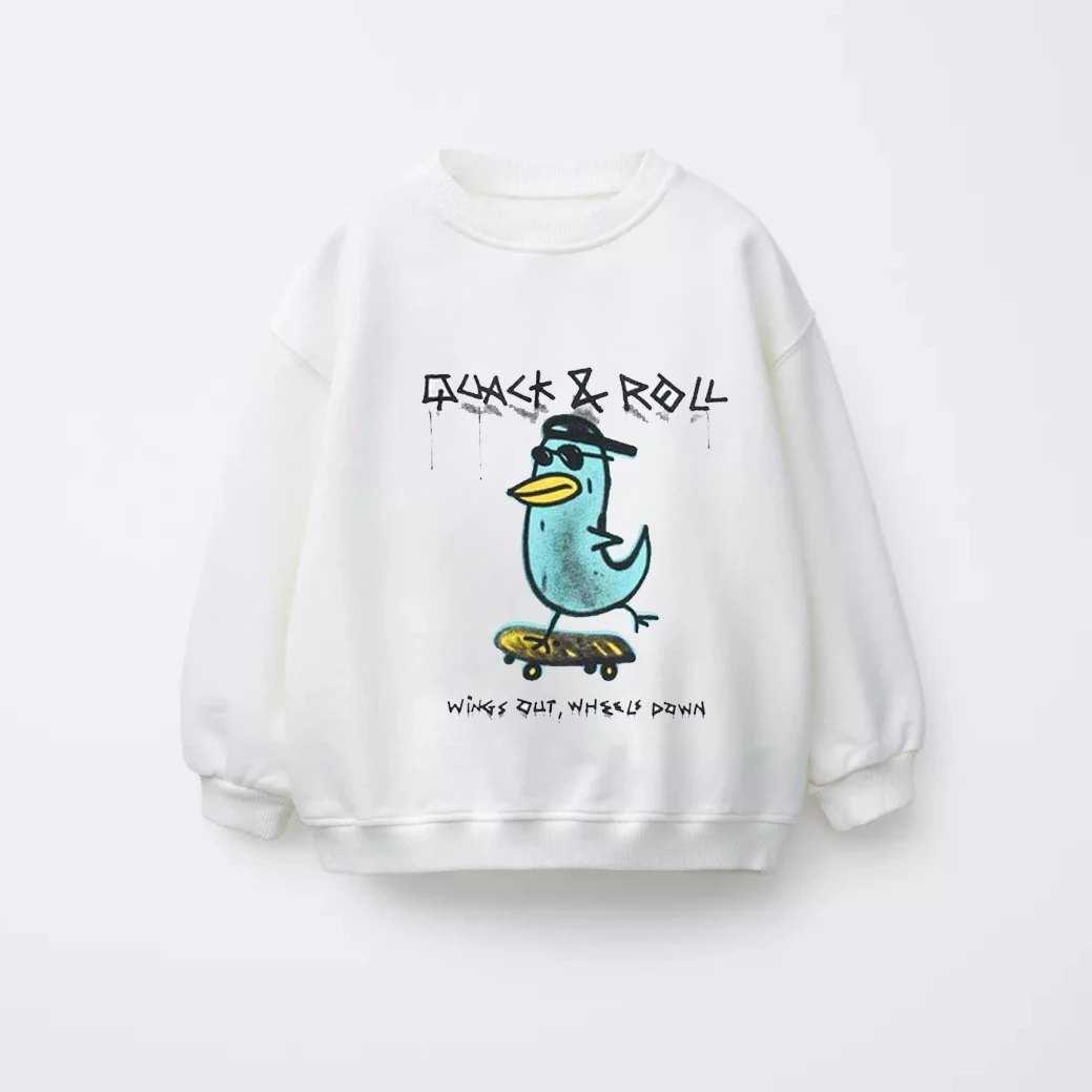 Schwarzes Sweatshirt für Kinder, Herbstkleidung, langärmelige Oberteile, Oberbekleidung, neues Design, niedliche bedruckte Kapuzenpullover, Freizeit-Sportbekleidung für Kleinkinder – Detail 7
