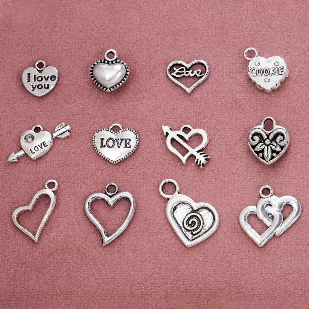 إكسسوارات سوار الأكثر مبيعًا بنفسك، قلادة على شكل قلب، إكسسوارات مجوهرات قلادة حب ساحرة