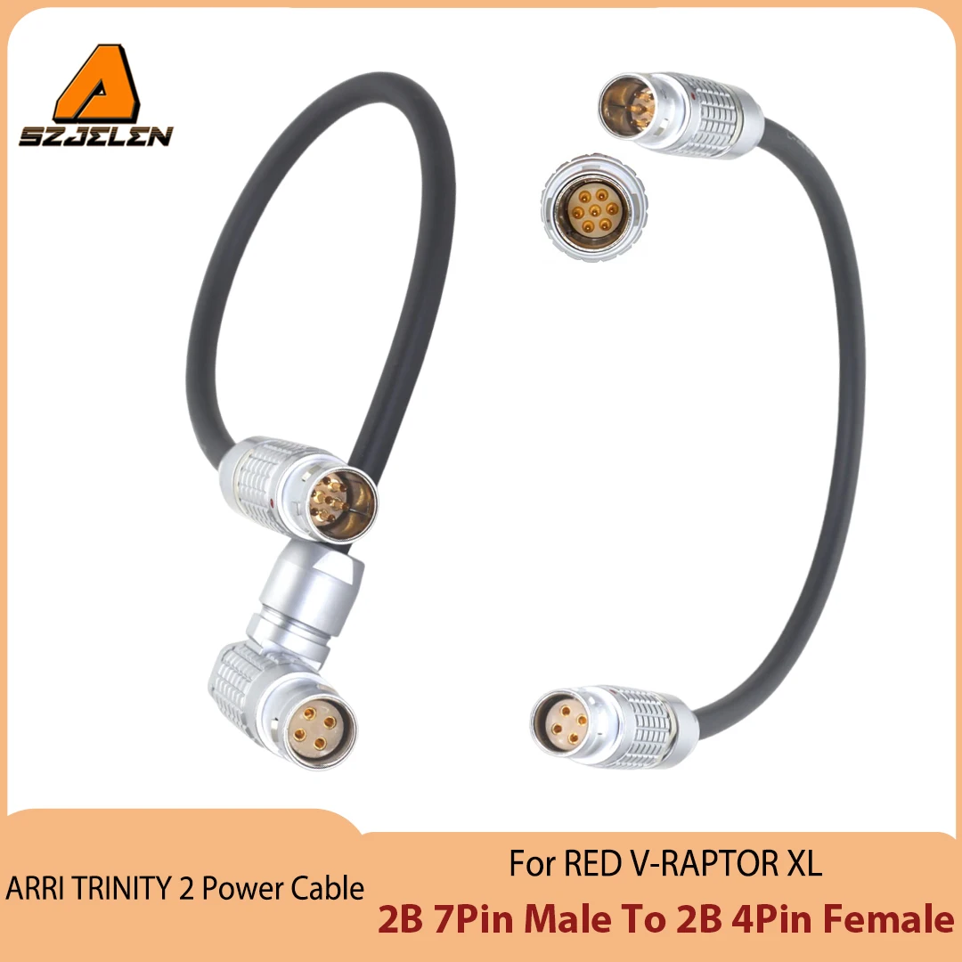 Hot Sale ARRI TRINITY 2 Camera Power Output 2B 7Pin to 2B 4Pin Female Power Cable for RED V-RAPTOR XL