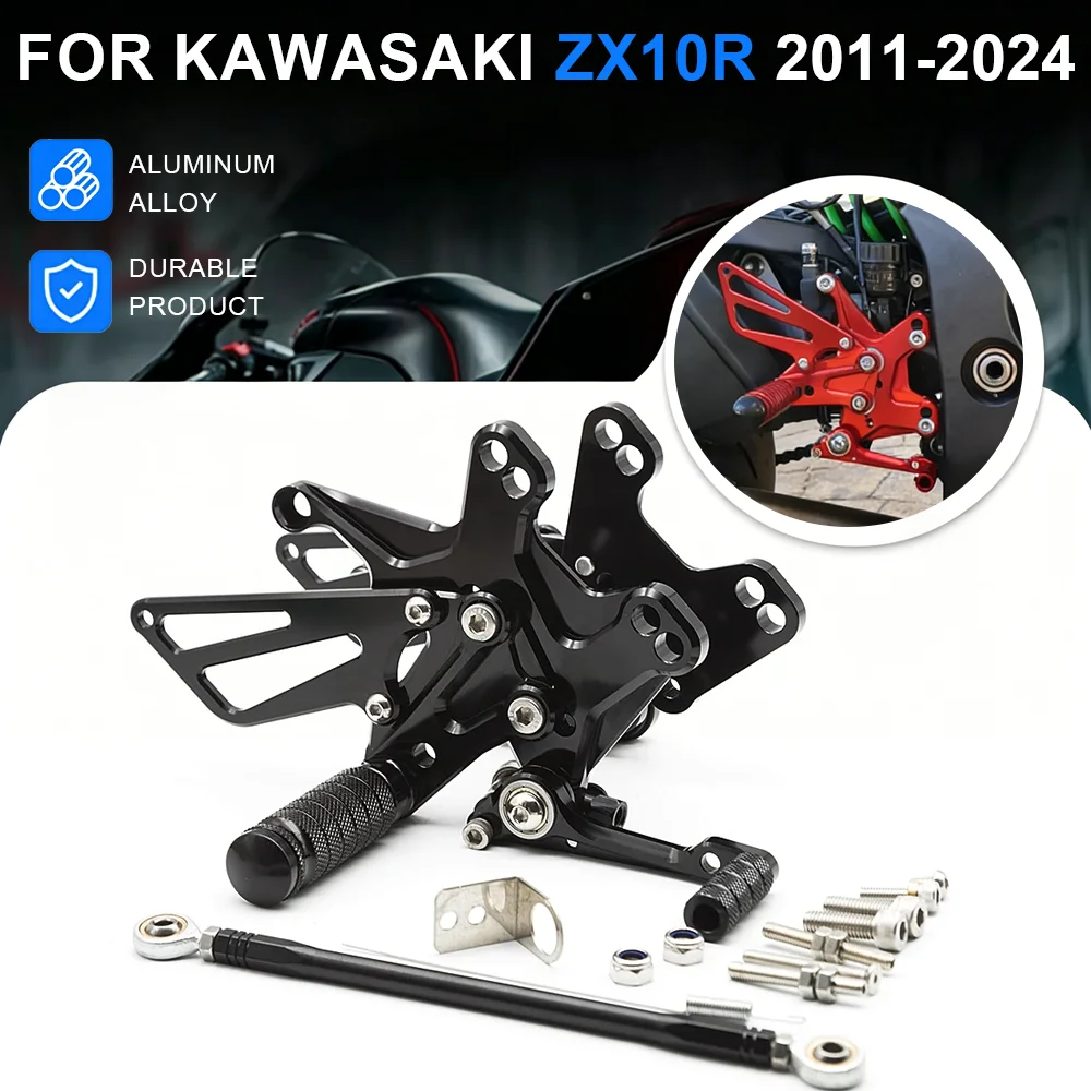

ZX-10R 2024 CNC Motorcycle Rearset Footrest Footpeg Rear Set For Kawasaki ZX10R ZX 10R 2011 2012 2014 2015 2016 2017 2018-2024