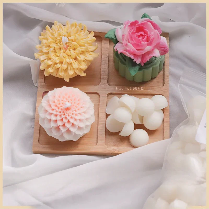 500g Microcrystalline Soft Wax Solid Block Shape Additive DIY Aromatherapy Decorative Candle Making Kneading Molding Material