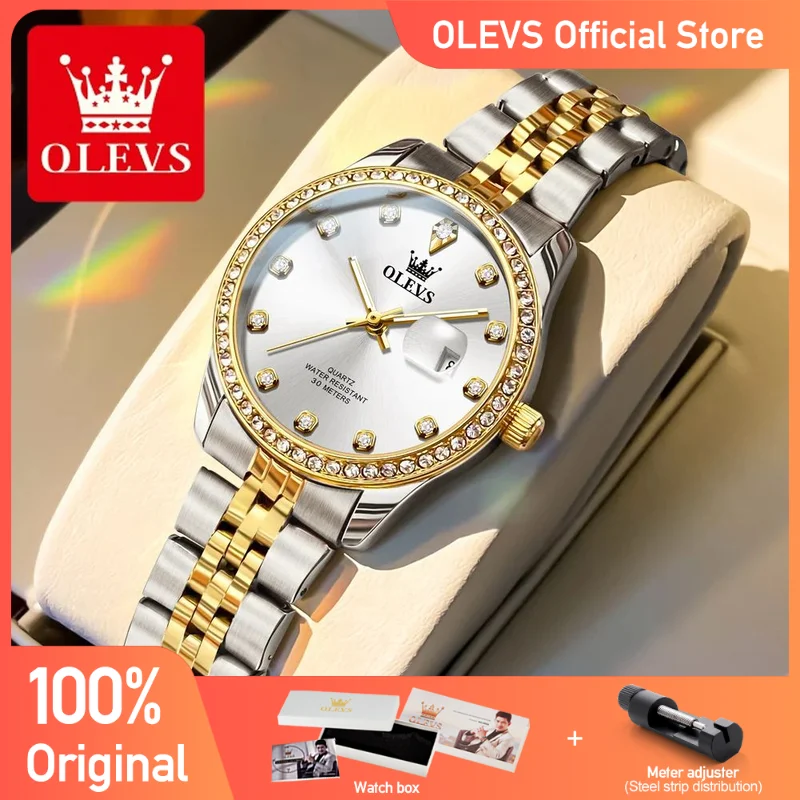 

OLEVS 3629 женские часы оригинальные простые часы для женщин кварцевые наручные часы с автоматической датой водонепроницаемые светящиеся подарки для женщин