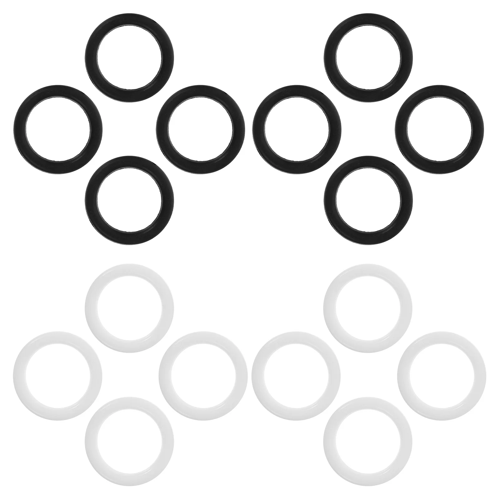 20 Buah Aksesori Tas Cincin Bulat Plastik untuk Proyek Kerajinan Diy Lingkaran Dekorasi Dompet Perlengkapan Ransel Cincin Kerajinan Miniatur