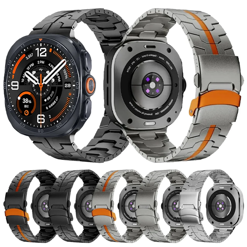 No Gap Titanium Metal Strap For Samsung Galaxy Watch Ultra 2-1 47mm Stainless Steel Advanced Watchband Galaxy Watch Ultra 2025