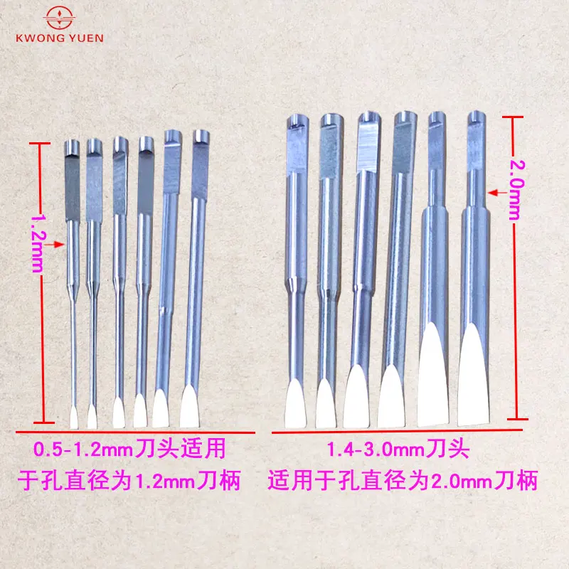Kwong YUEN strumento di riparazione dell'orologio cacciavite cacciavite multifunzionale scanalato per orologiai
