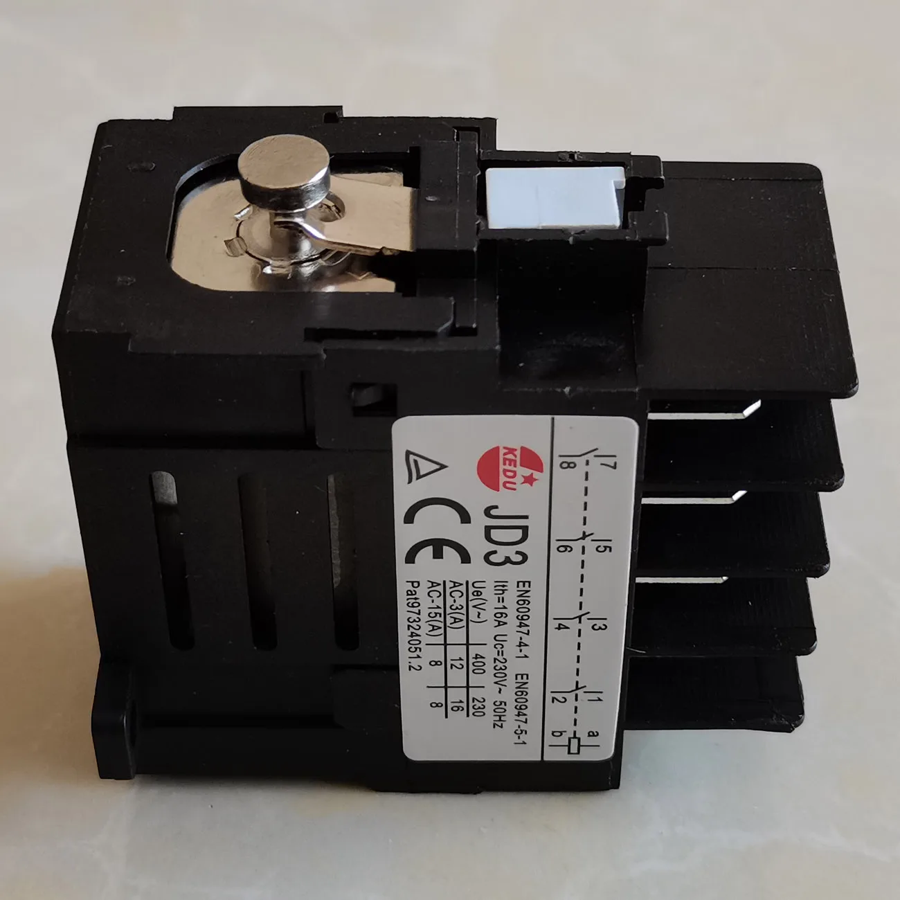 KEDU JD3 10Pins 230V 50Hz 16A Electric Relay 4NO with Power Failure and Undervoltage Protection Function