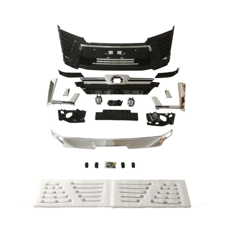 

Подходит для Toyota Vellfire 2015, обновление переднего бампера, 2018, комплект, накладка на решетку, противотуманная фара