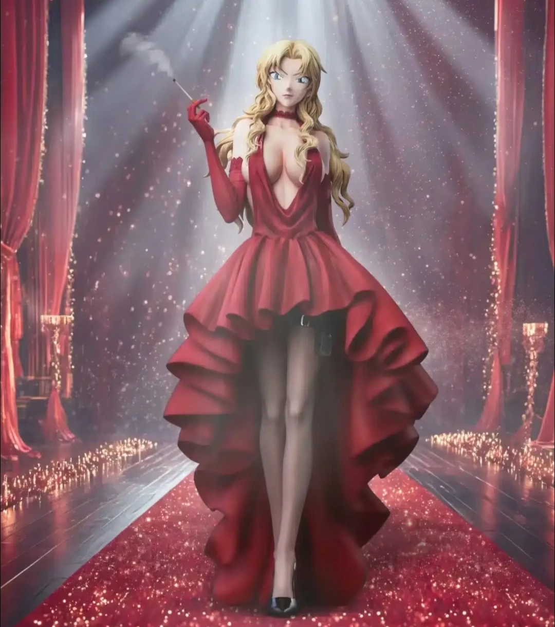 

Presale 31cm Vermouth Anime Figures Sharon Vineyard sexy girl Collection Model Chris Vineyard PVC Christmas Gifts Toys