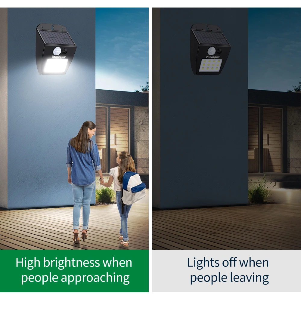 Intelamp Enkele Kop Op Zonne-Energie Auto Detectie Buiten Tuin Decoratieve Wandlamp, Siliconen Knop Cover, Led, Heldere Schaduw