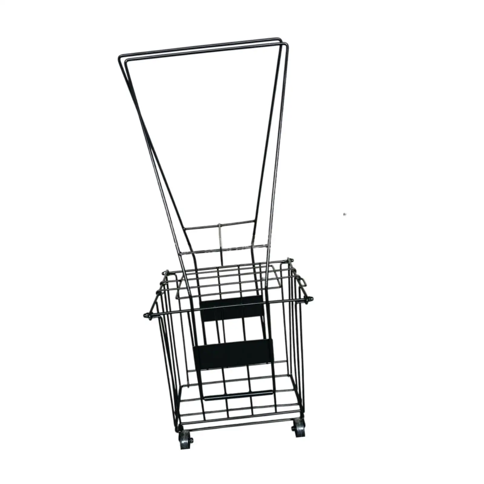 Tennis Ball Basket Iron Portable Organizer Rolling Cart for Easy Tennis Ball Collection and Gym Storage