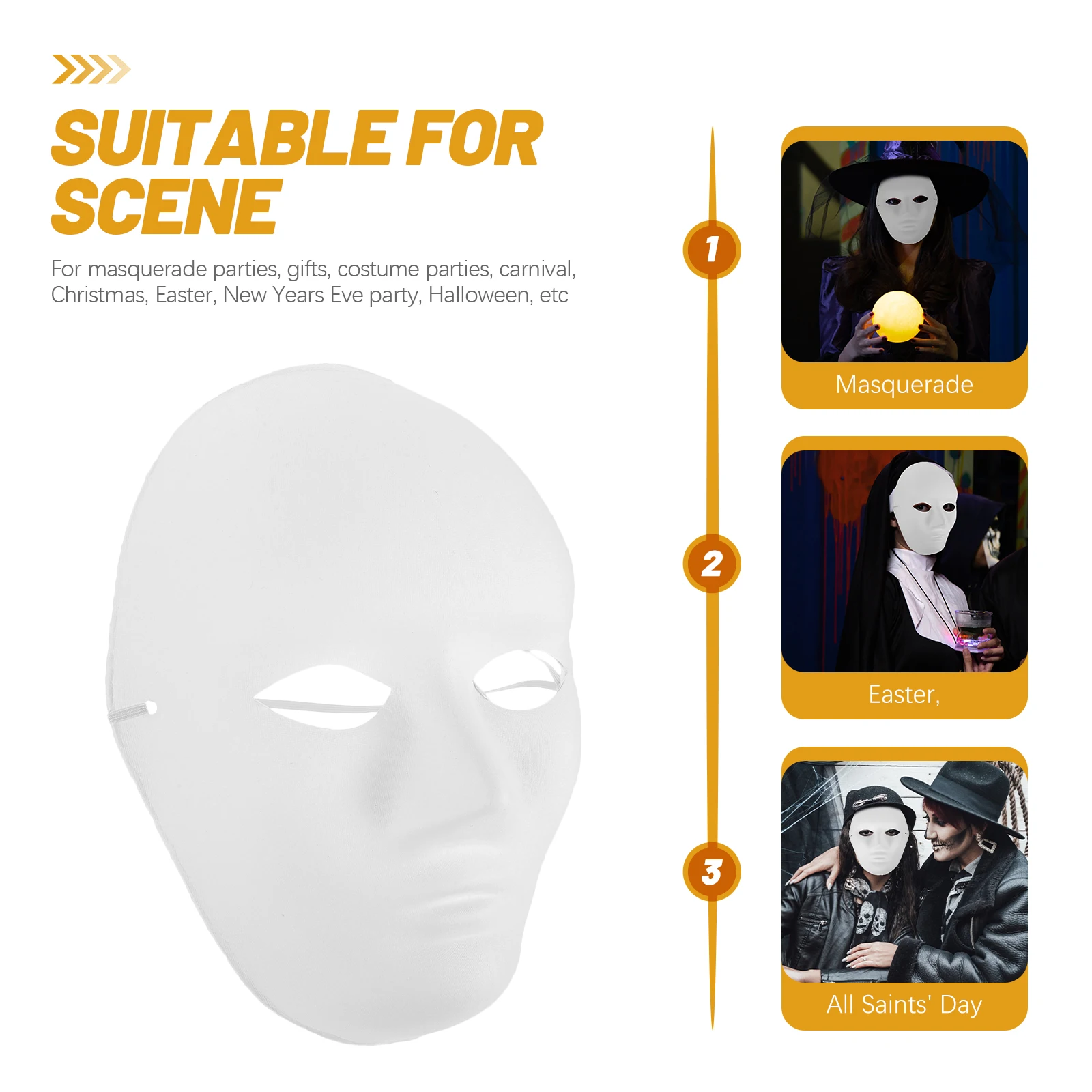 24 قطعة مرسومة باليد حفلة الهالوين لتقوم بها بنفسك وجه فارغ ل تأثيري حلي الهيب هوب شبح قناع حفلة تنكرية كرنفال ورق