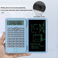 3 in 1 Scientific Calculator Foldable 6-inch Office LCD Drawing Pad Portable Erasable Digital Writing Tablet