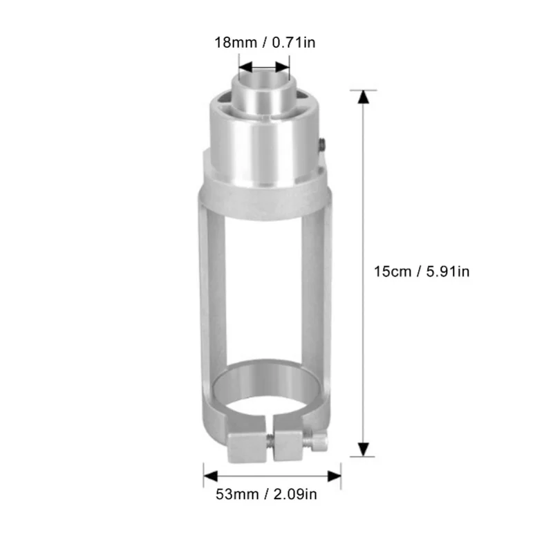 Squarehole Drill Bit Adapter Aluminum Alloy Square Hole Drill Fixing Bracket For 38 To 43mm Drill Chucks 19mm Diameter