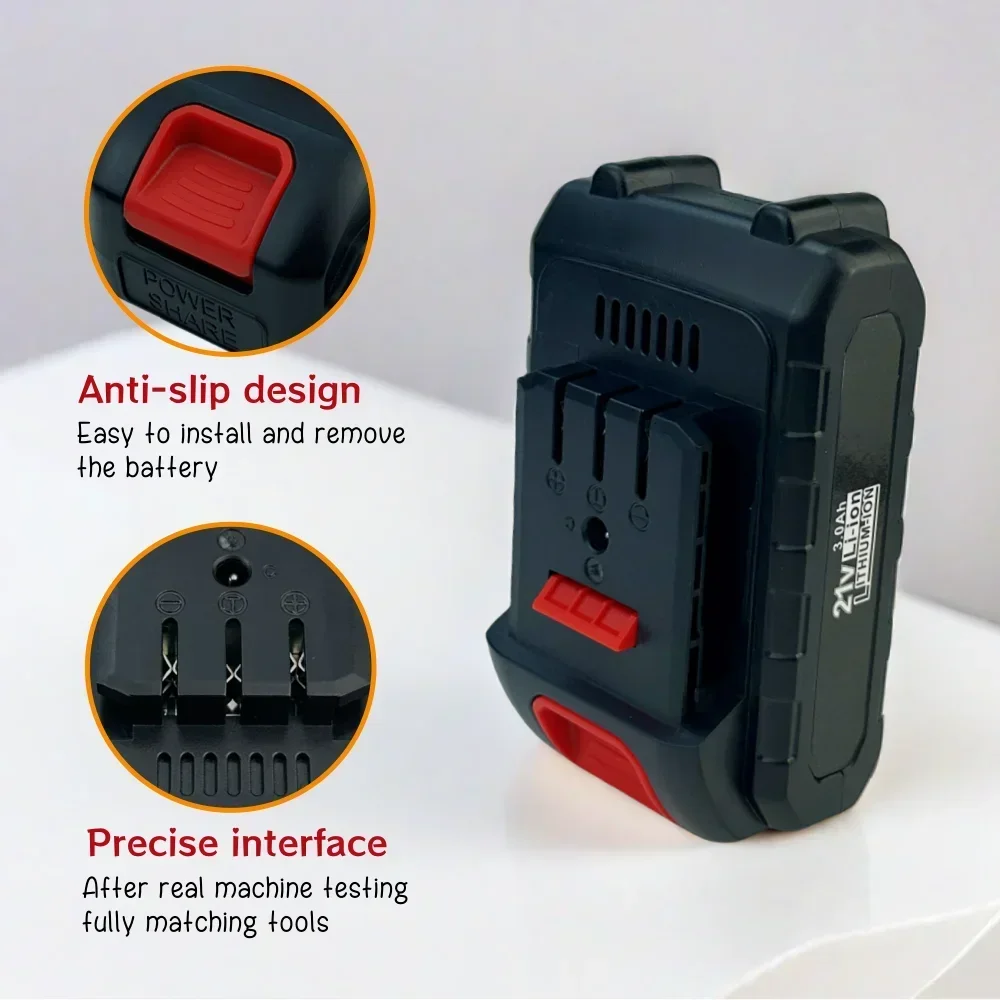 بطارية قابلة للشحن 21 فولت ل Dayi منشار كهربائي زاوية طاحونة بطارية ليثيوم أداة مفتاح الربط الكهربائية 3000 مللي أمبير/6000 مللي أمبير/9000 مللي أمبير #4