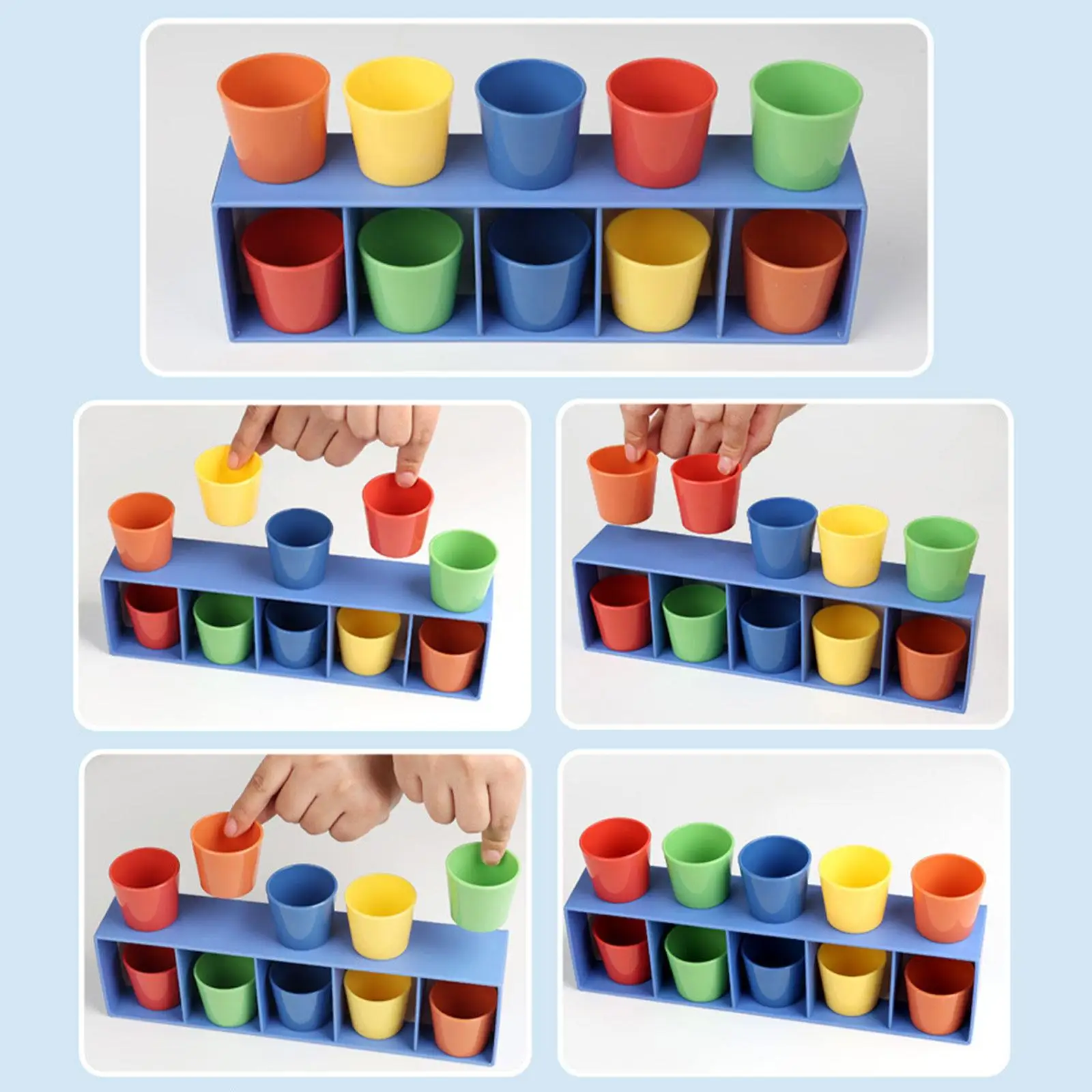 Fun Education Kids Game Color Matching Block Toy for Children Logical Thinking Training Memory Game for Family Activity Party