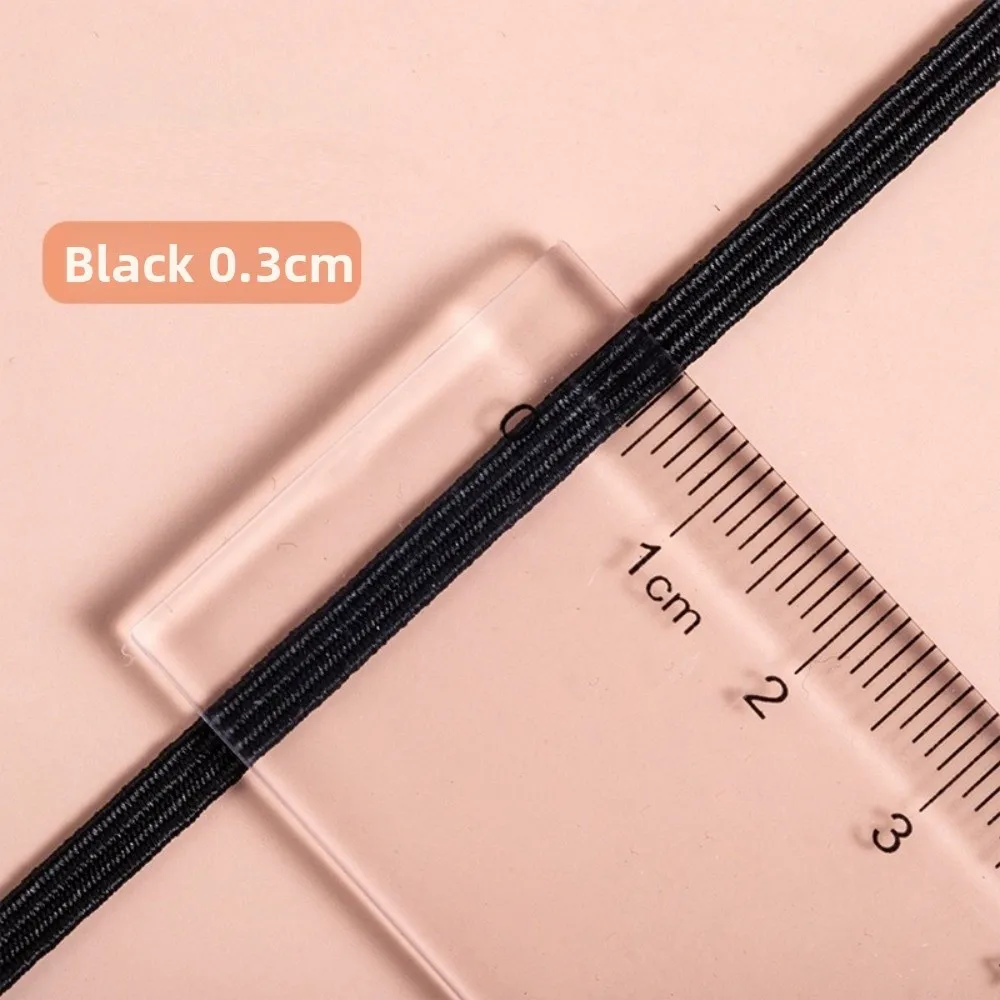 10Yards 3/5/7/9mm Width Flat Elastic Band 10Yards Length Thin Design Elastic Ribbon High Tension Black White Color
