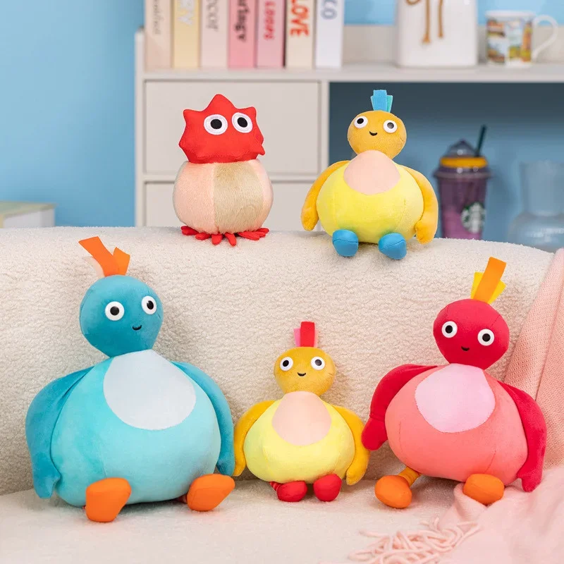Twirlywoos Toodloo Chickedy Peekaboo Plush Doll Cute Cartoon Bird Stuffed Animal Collectible For Fans Home Display Gift