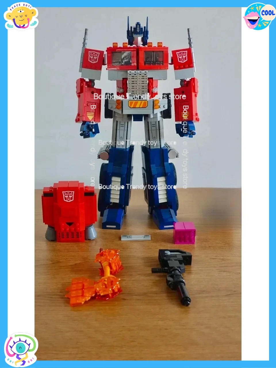 【新入荷】MOCロボットビルディングブロック - クリエイティブな装飾モデルおもちゃ、男の子や子供へのホリデー誕生日プレゼント