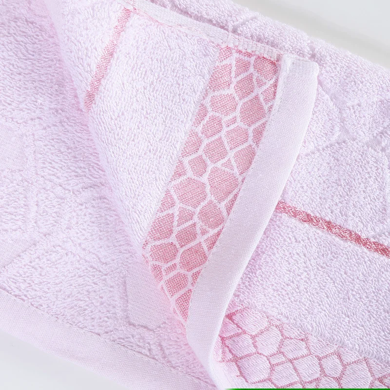 1/2pc Face Hair Hand Towel 100%Cotton Soft Absorbsent Solid Pink Washclothes Toalla For Kids Adult Bathroom Hotel Textile 34*75