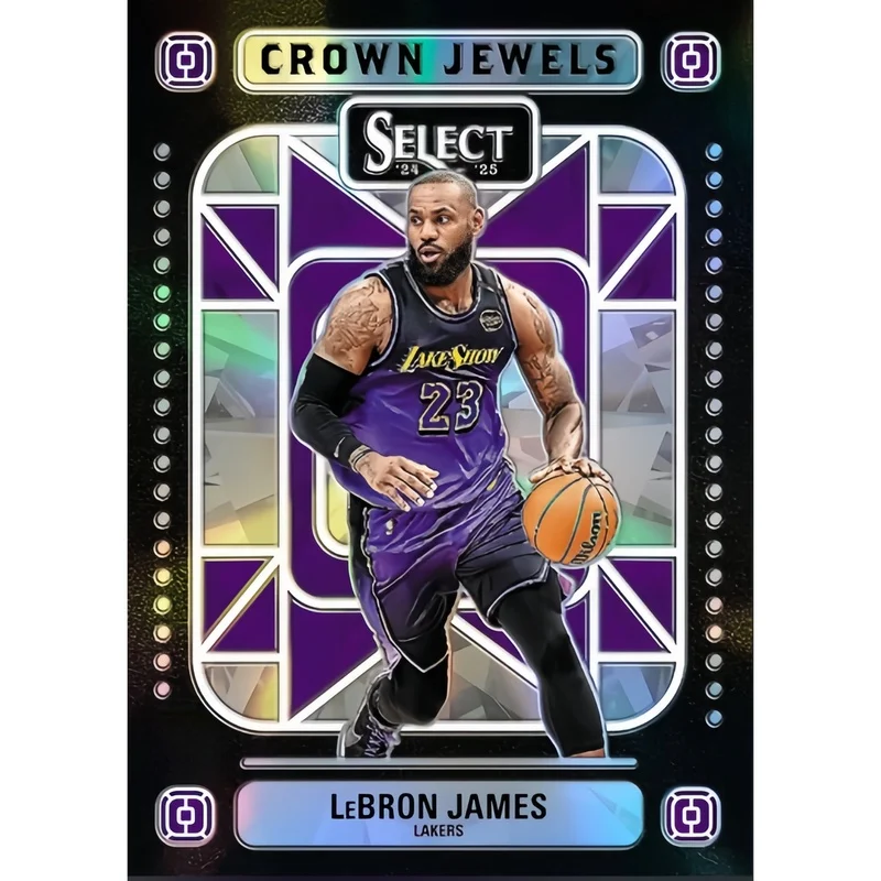 DIY Homemade Panini NBA Basketball collection card Luka Doncic Stephen Curry Anthony Edwards LeBron James Crown Jewels series