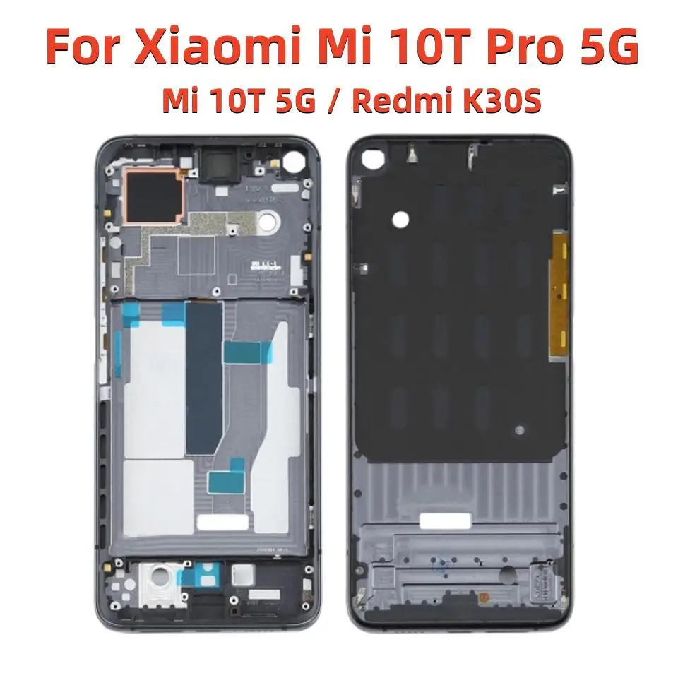 

Передний корпус ЖК средняя рамка панель для Xiaomi Mi 10T Pro 5G для Mi 10T 5G / Redmi K30S M2007J3SC M2007J3SY