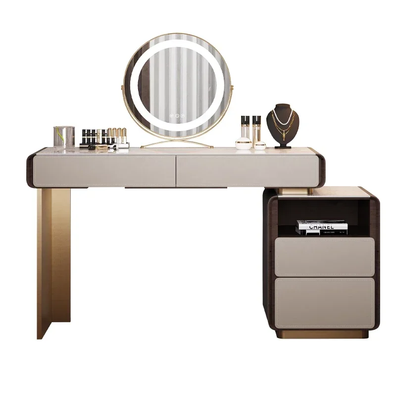 practical Makeup Table, Dressing Table, Bedroom, Simple and Advanced, Light Luxury Cabinet, Book Table, Dressing Table
