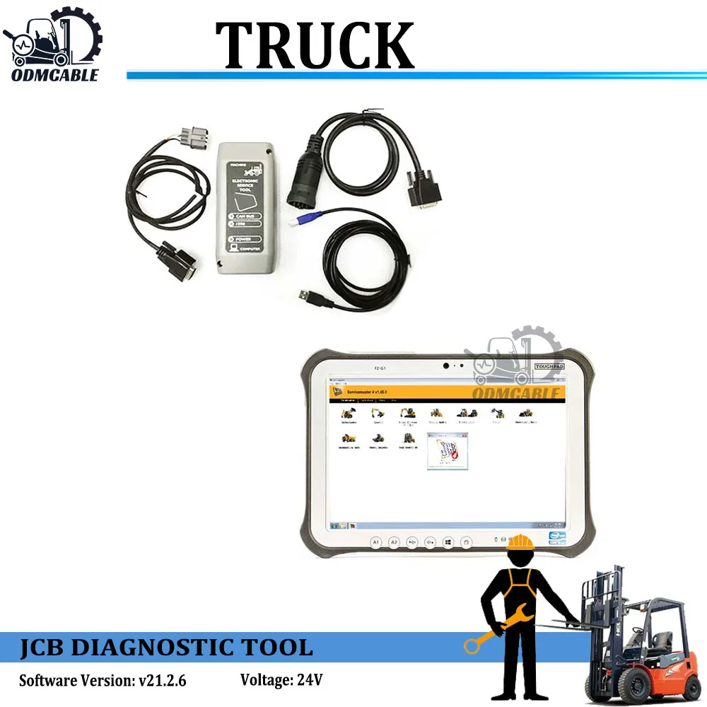 

FOR JCB SERVICE MASTER ELECTRONIC SERVICE TOOL JCB DIAGNOSTIC KIT AGRICULTURE DIAGNOSTIC SCANNER TOOL WITH FZ G1 LAPTOP