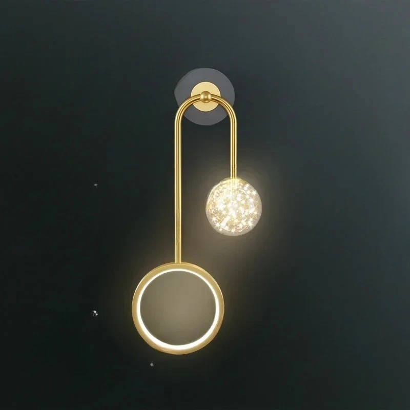 for Wall Lamp Light Luxury Bedroom Bedside Lamp Internet Celebrity Magic Bean Living Room Background Wall Lamps