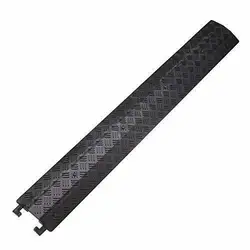 1 Piece - Floor Cord Cover Cord Protector Drop Over Drop Trak Cable Ramp for Office Warehouse - Black