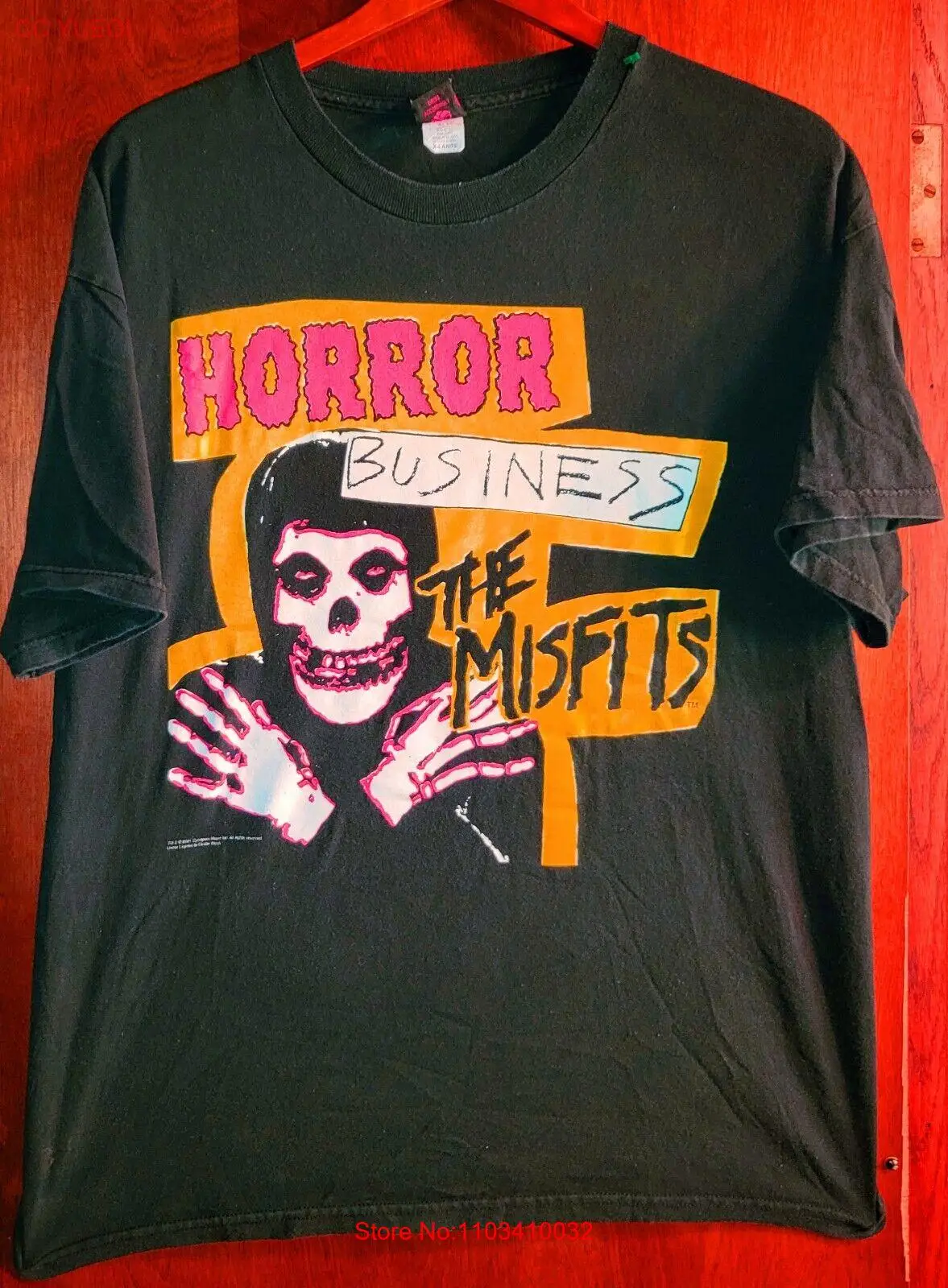 Misfits- VNTG 2001 подростков из Марса хоррор бизнес Lic. Футболка OOP XL