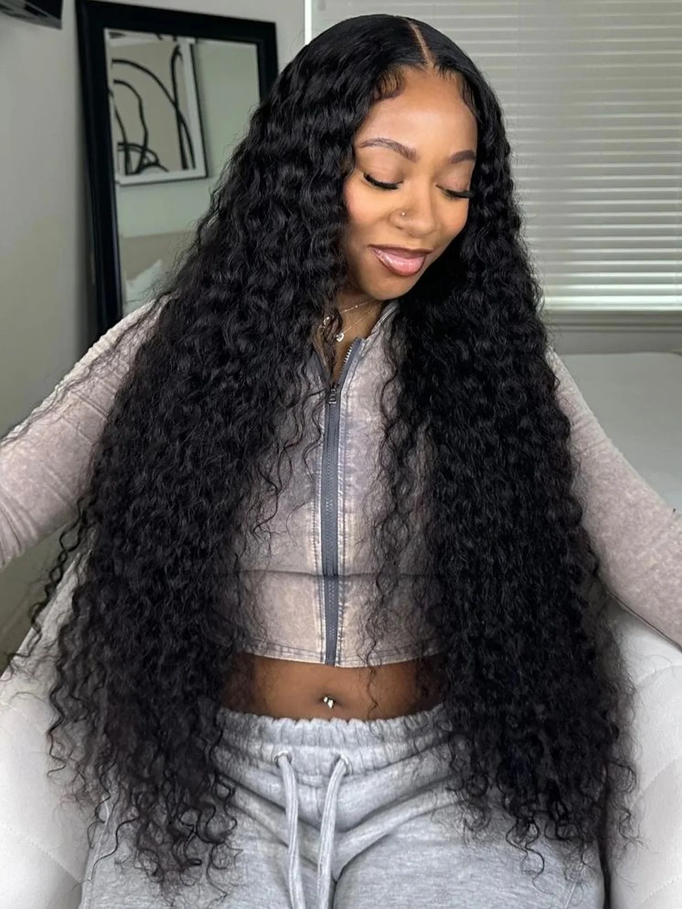 Parrucca frontale a onda profonda 13x4 Hd Parrucche sciolte a onda profonda in pizzo Capelli brasiliani Linea sottile naturale Parrucca anteriore in pizzo pre pizzicato per capelli umani