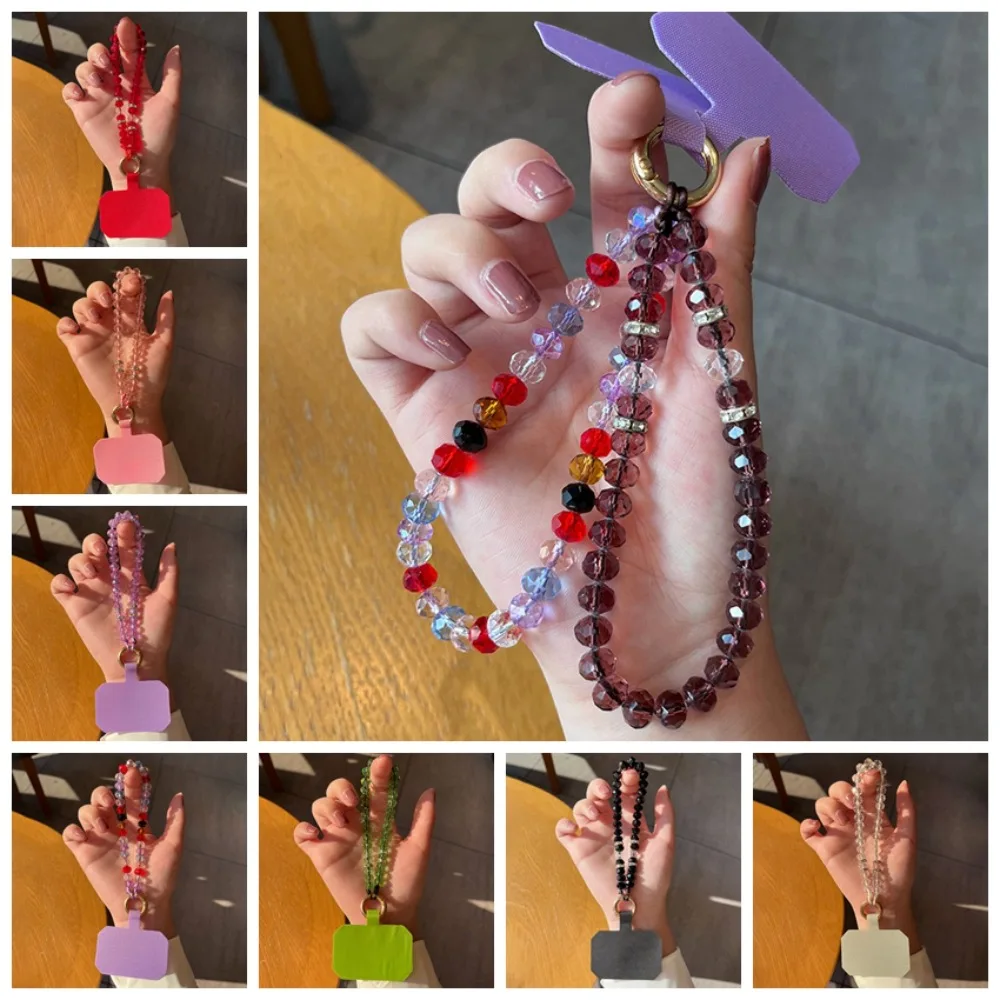 

1 шт. роскошный хрустальный ремешок для телефона ручной работы, цепочка-подвеска для телефона с защитой от потери, для женщин и девушек, украшение для рюкзака