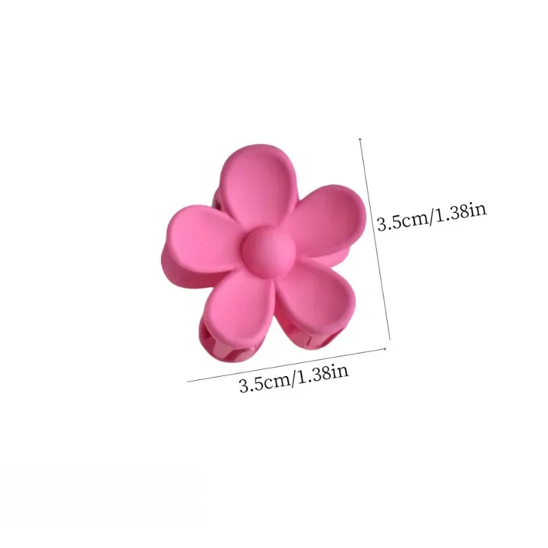 3.5cm Korea Flower Shape Hair Claw Clips Women Girls Solid Crab Mini Hair Claws Ponytail Hairpin Barrette Headwear Accessories