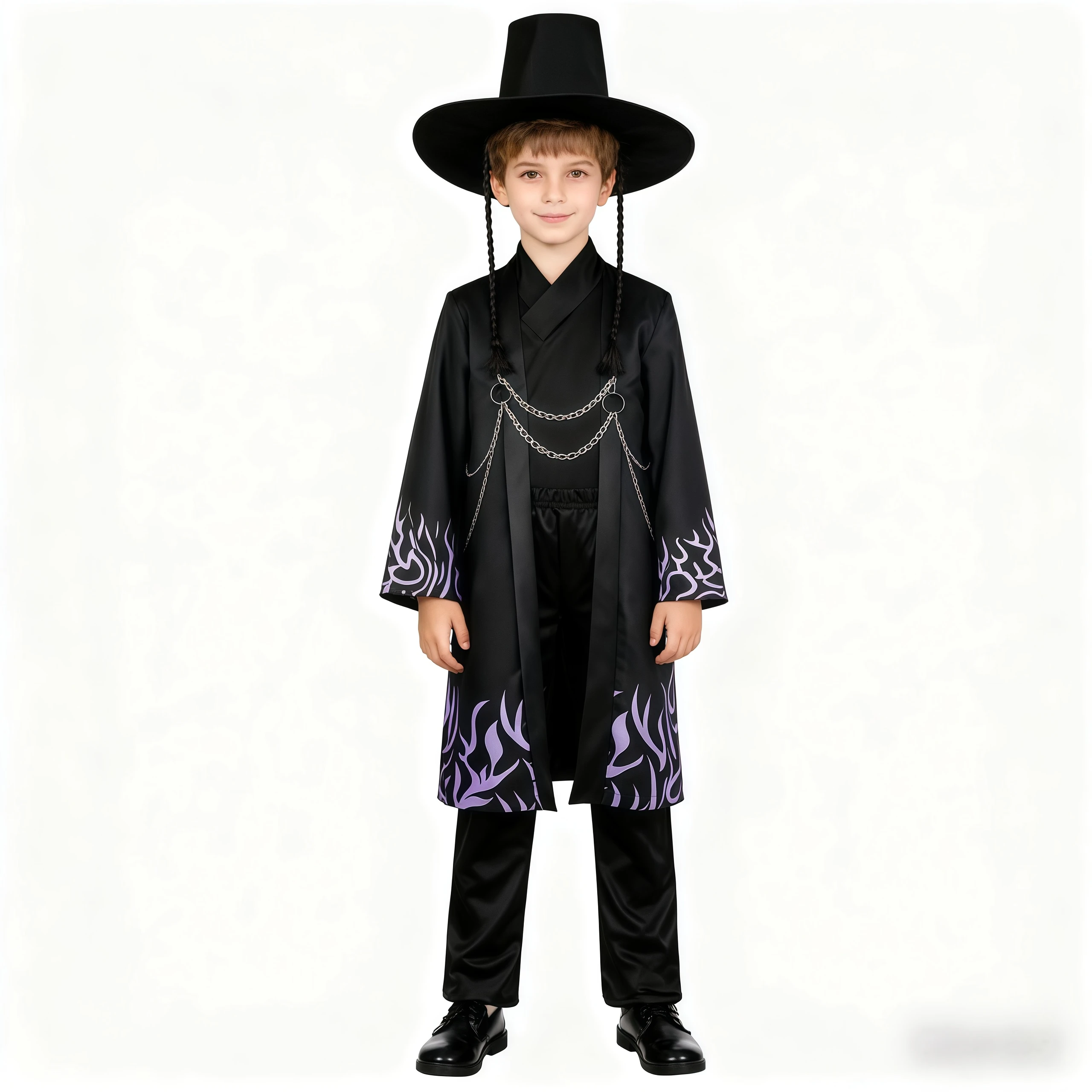 

Anime Movie Demon Kpop Saja Boys Jinu Cosplay Costume Black Uniform Kids Hunters Halloween Carnival Party Idol Role-Play Outfit