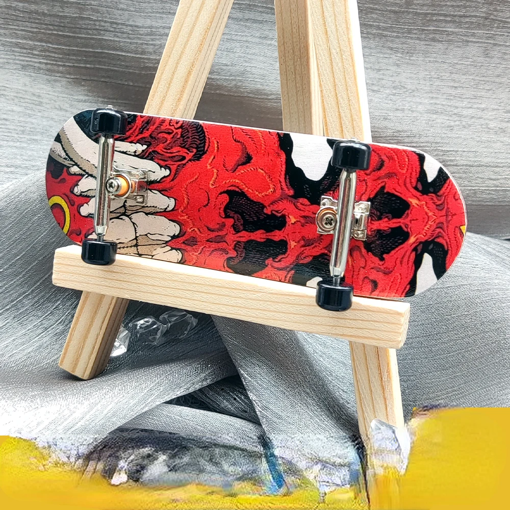 Professional Finger Skateboard 34mm Maple Single Axis Wide Plate Creative Toy Customized Gift